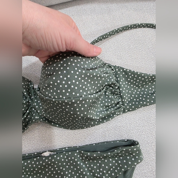 H&M Green Polka Dot Bikini Set - Picture 7 of 16